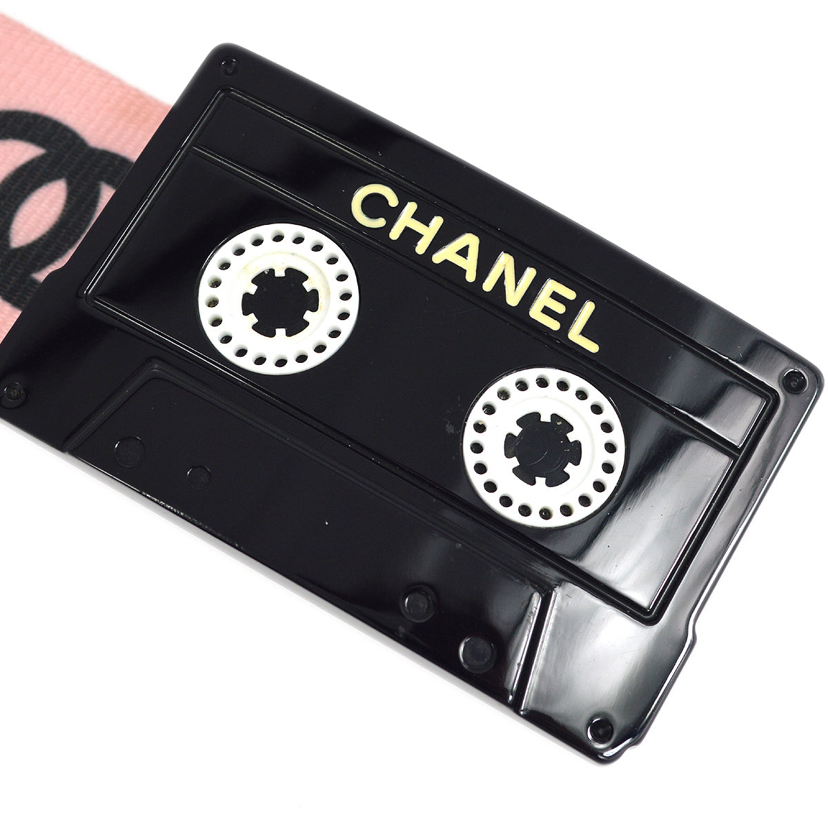 Chanel Cassette Tape Belt Pink 04P #75/30 Small New