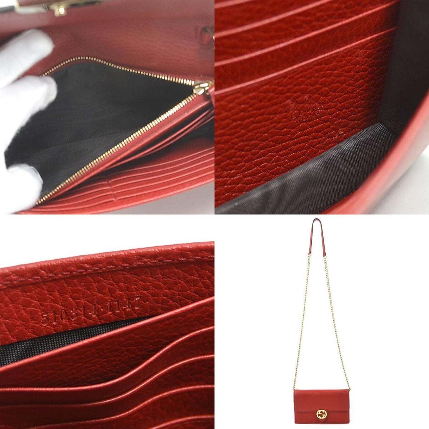 Gucci Wallet On Chain  Leather Shopper Bag ()