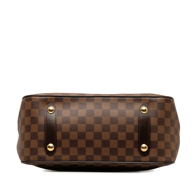 Louis Vuitton Damier Caba Rose Berry Handbag 2WAY N41177 Brown PVC Leather  Louis Vuitton