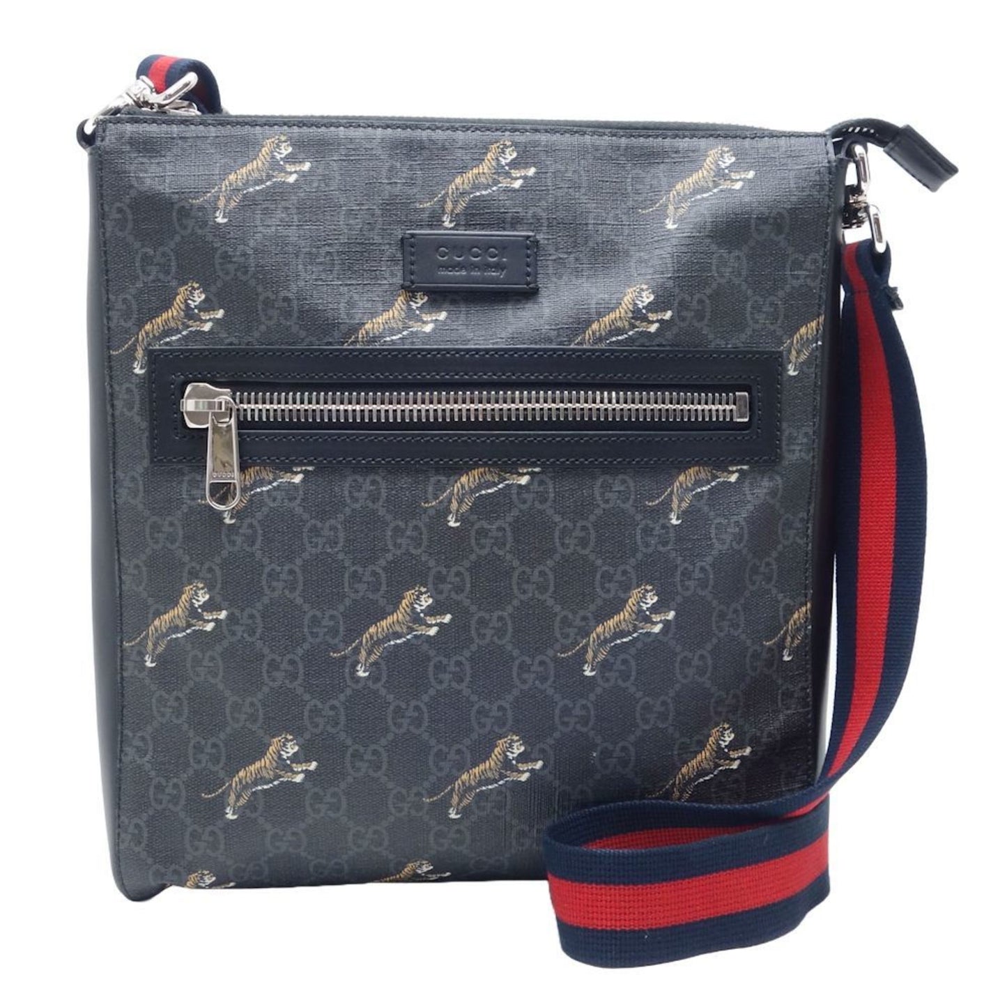 Gucci Tiger  Canvas Shoulder Bag ()