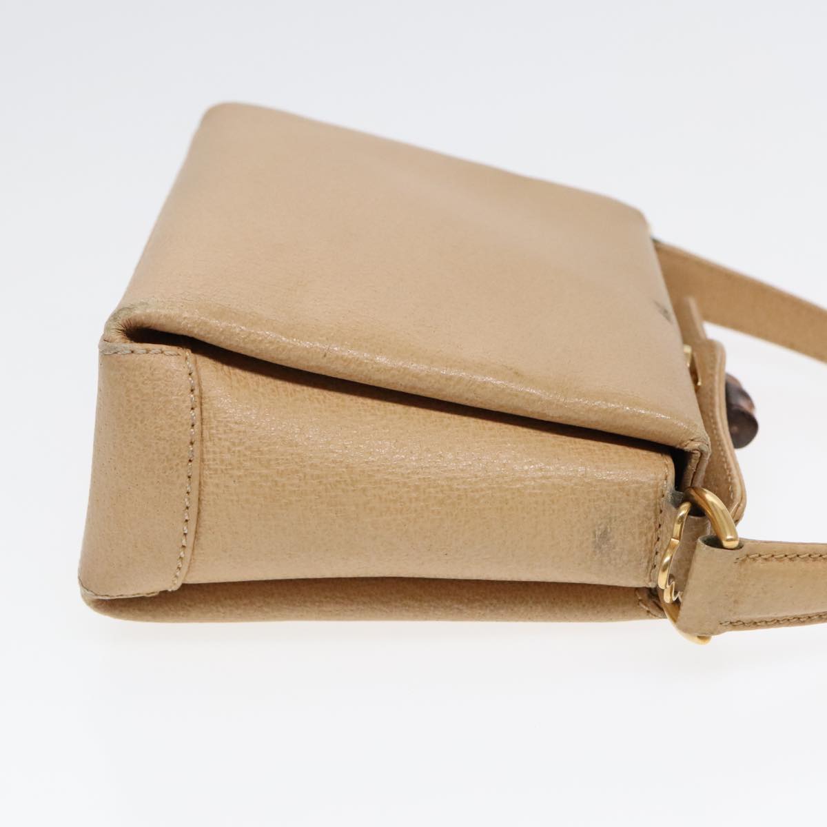 Gucci Bamboo  Leather Handbag ()