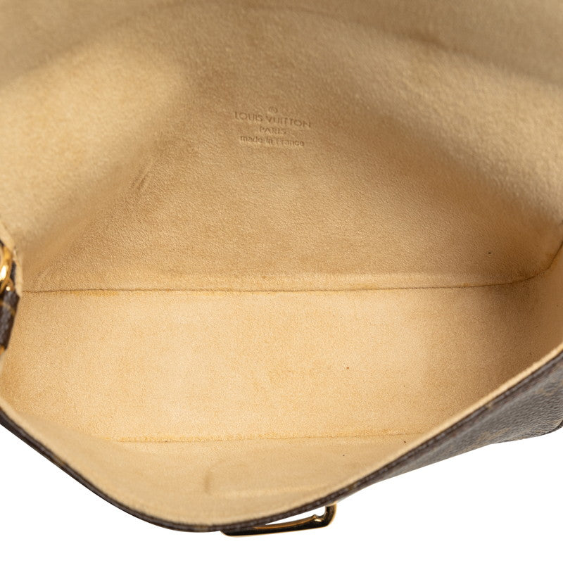 Louis Vuitton Monogram Pouch Ragune Glasses Case M60008 Brown PVC Leather  Louis Vuitton
