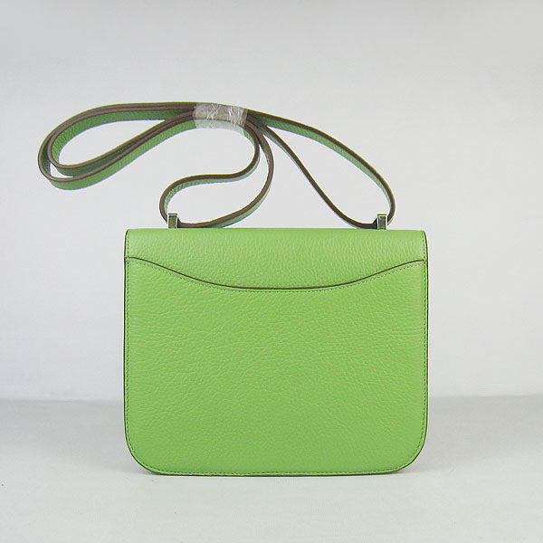 Luxury Hermes Constance Cowskin Leather Bag H017 green silver