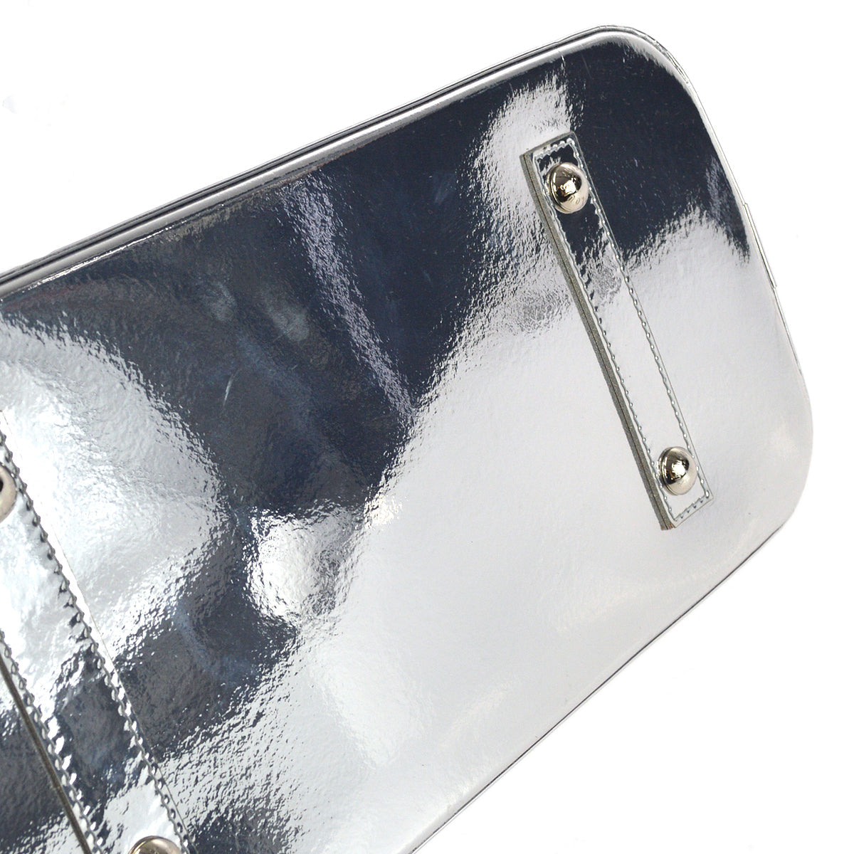 Louis Vuitton 2008 Alma MM Handbag Monogram Miroir Silver M93623