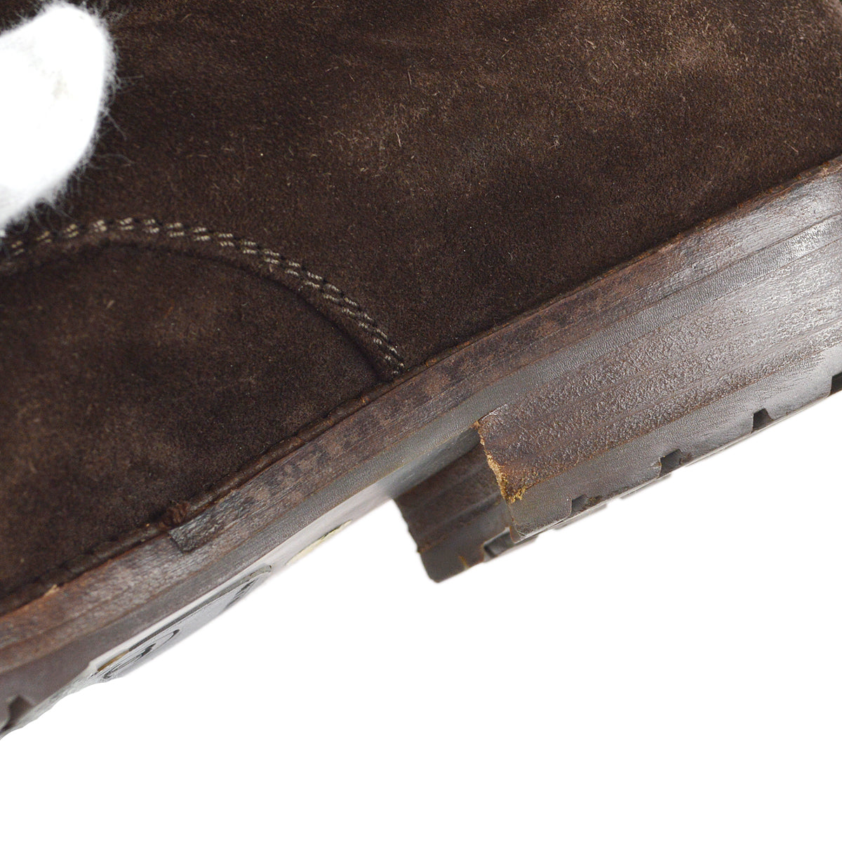 Luxury Chanel * Lace-up Boots Shoes #6 1/2