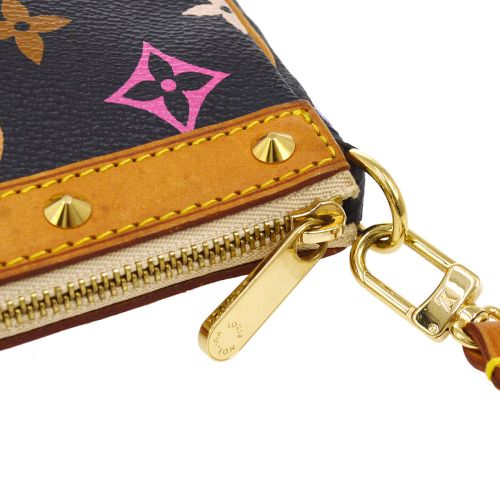 Louis Vuitton 2005 Black Multicolor Pochette Accessoires M92648