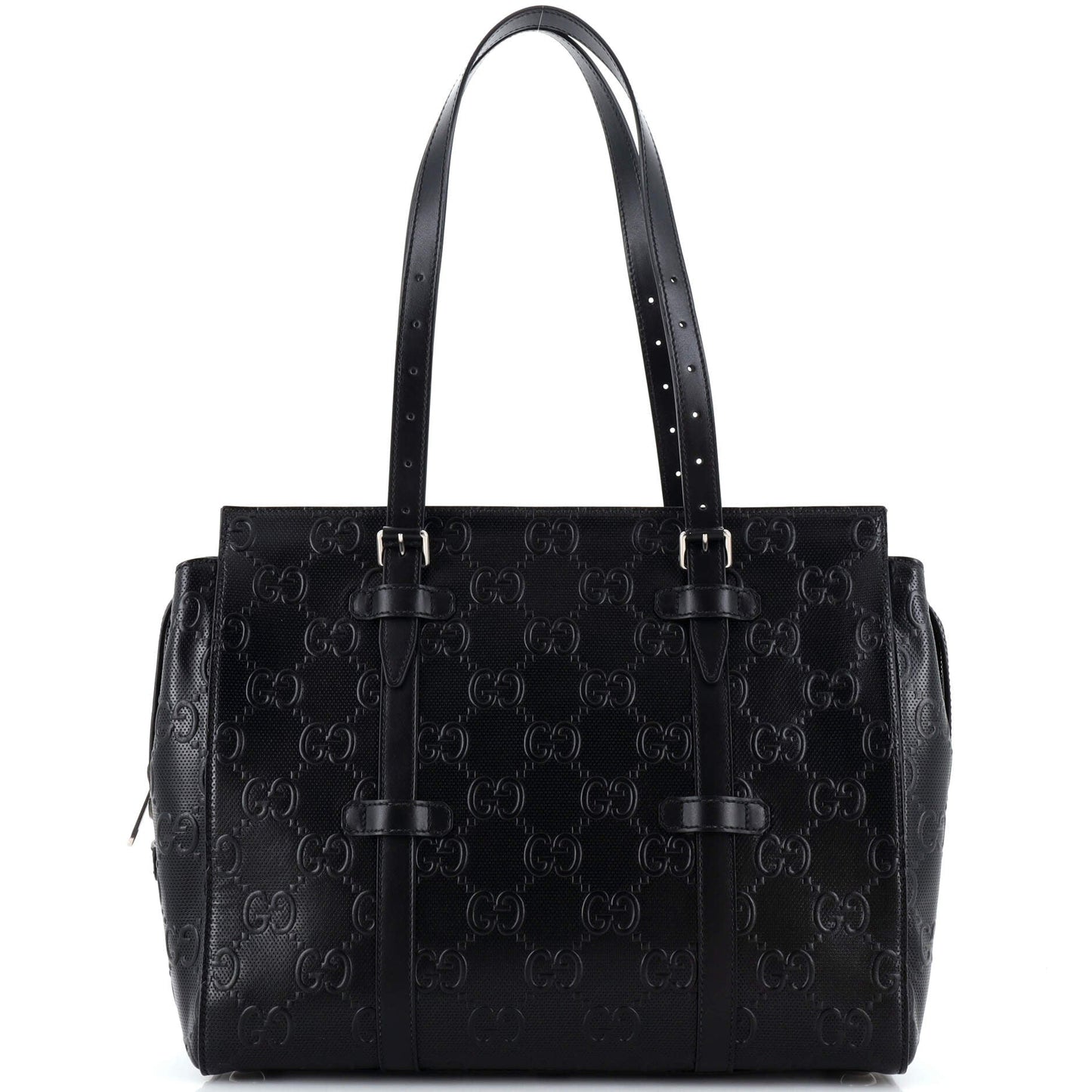 Luxury Gucci Trending 2025 Tote Bag GG Embossed Perforated Leather