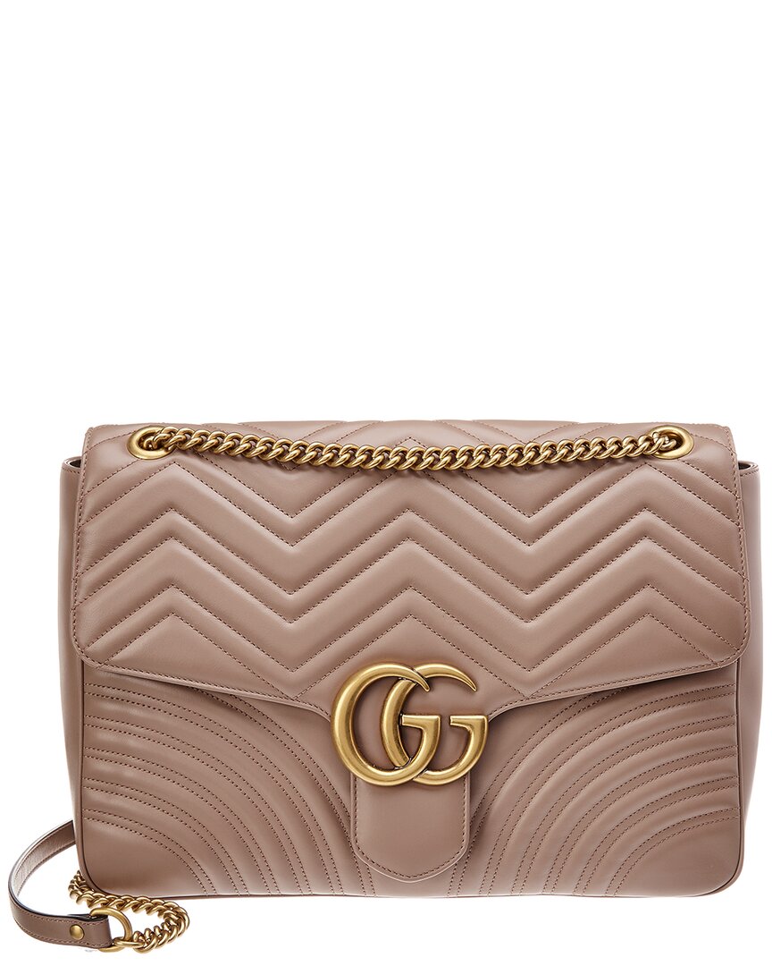 Luxury Gucci Trending 2025 GG Marmont Large Matelasse Leather Shoulder Bag