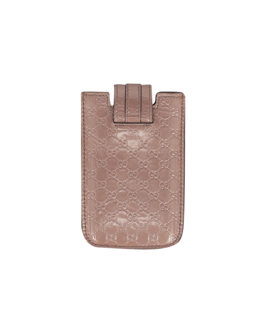 Luxury Gucci Trending 2025 Monogram Phone Sleeve in Brown Luxury Gucci Trending 2025ssima Leather
