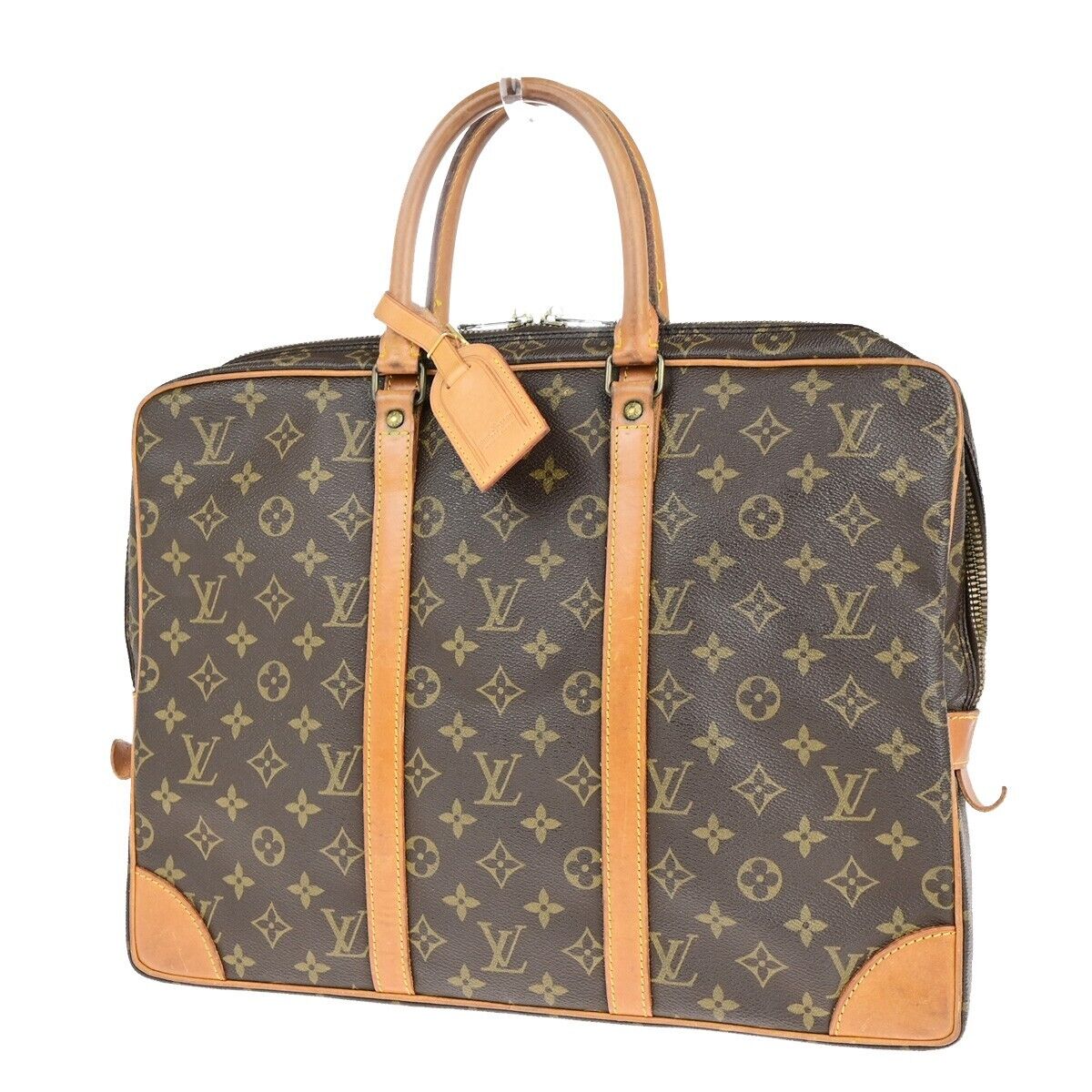 Louis Vuitton Porte Documents Voyage  Canvas Briefcase Bag ()