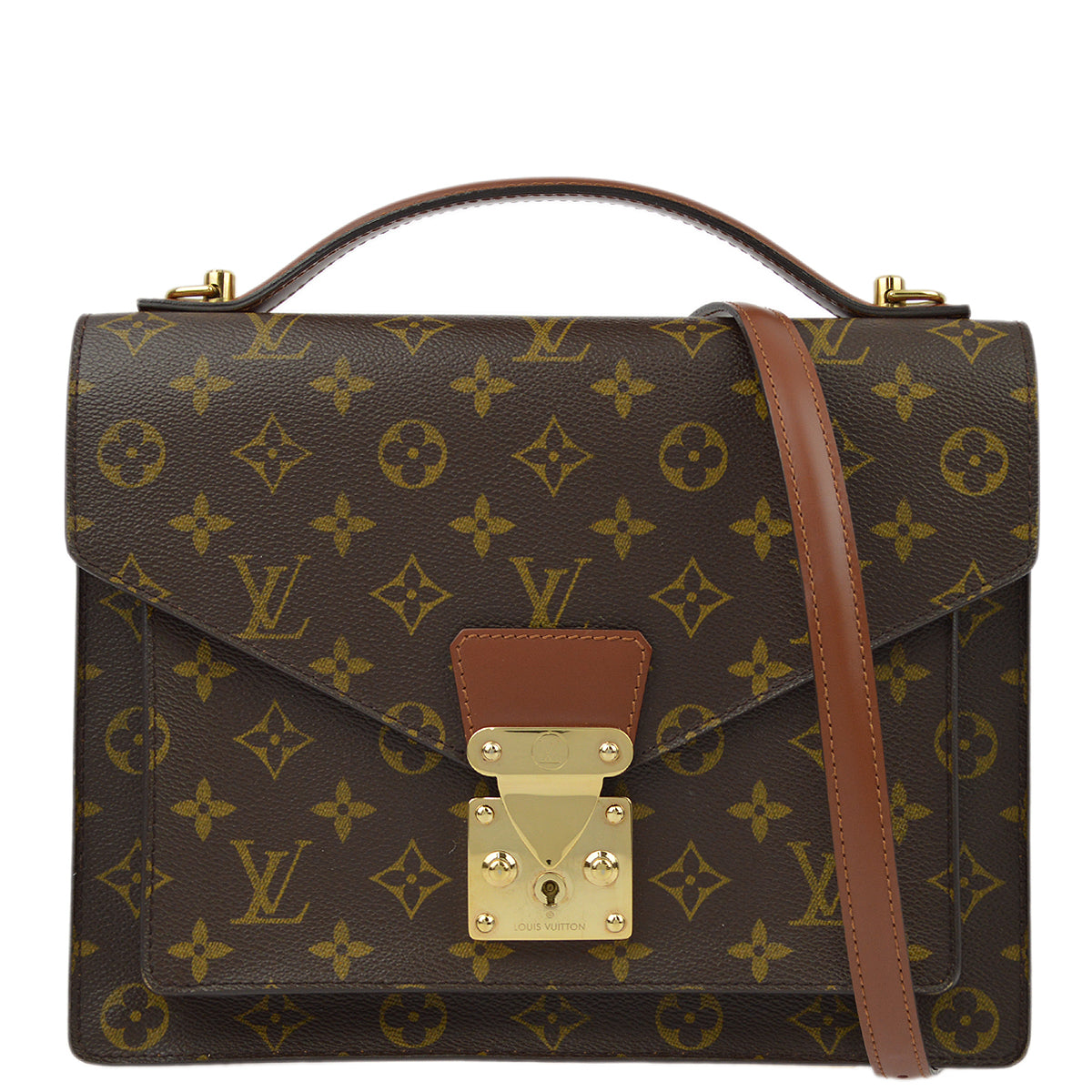 Louis Vuitton Monogram Monceau 28 2way Shoulder Handbag M51185