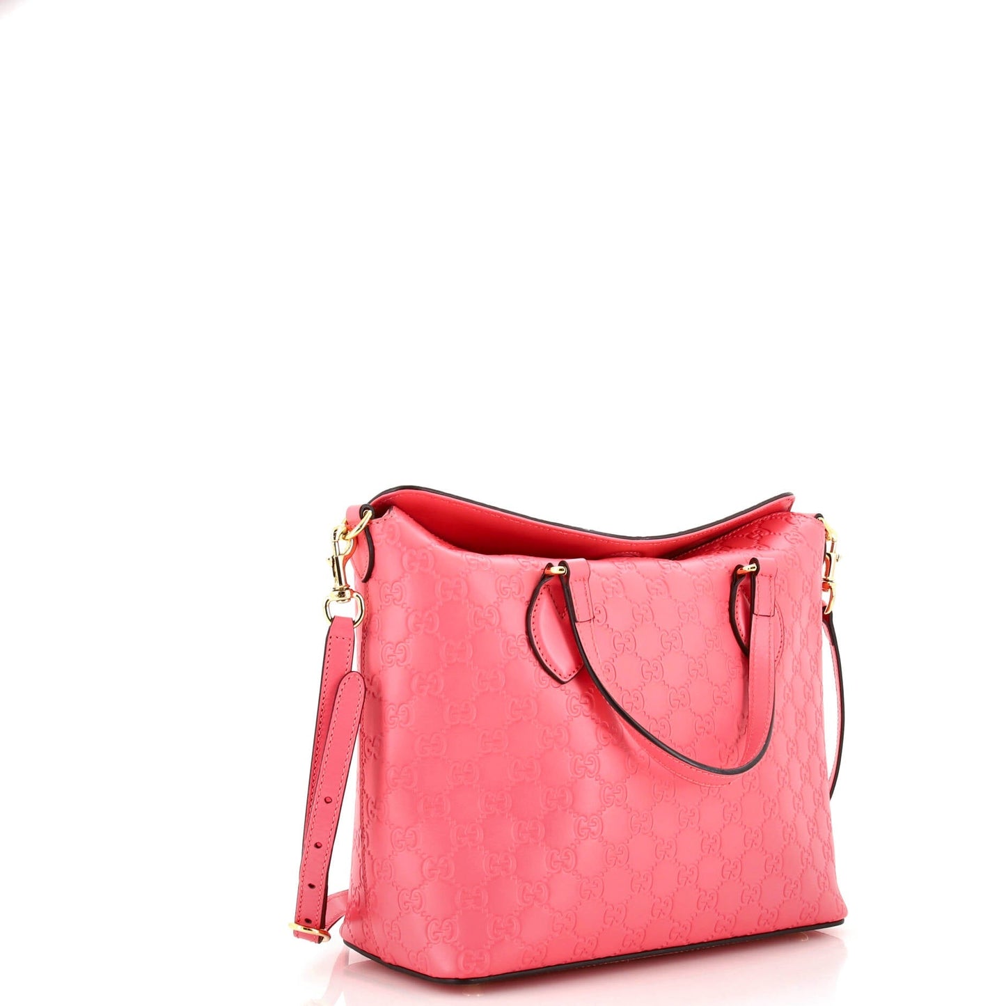 Signature Fold Over Tote Guccissima Leather Medium