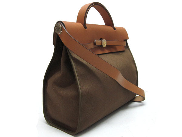 Luxury Hermes Herbag H1090 2way Canvas