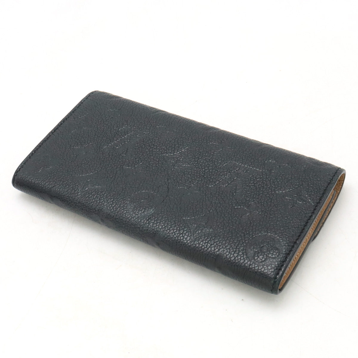 Louis Vuitton Monogram Emplant Portfolio Emily Two Folded Wallet Two Folded Wallet Noneir Black M62369