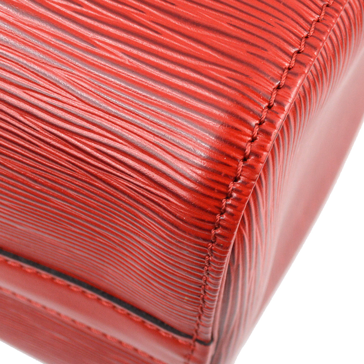 Louis Vuitton 1995 Red Epi Speedy 25 Handbag M43017