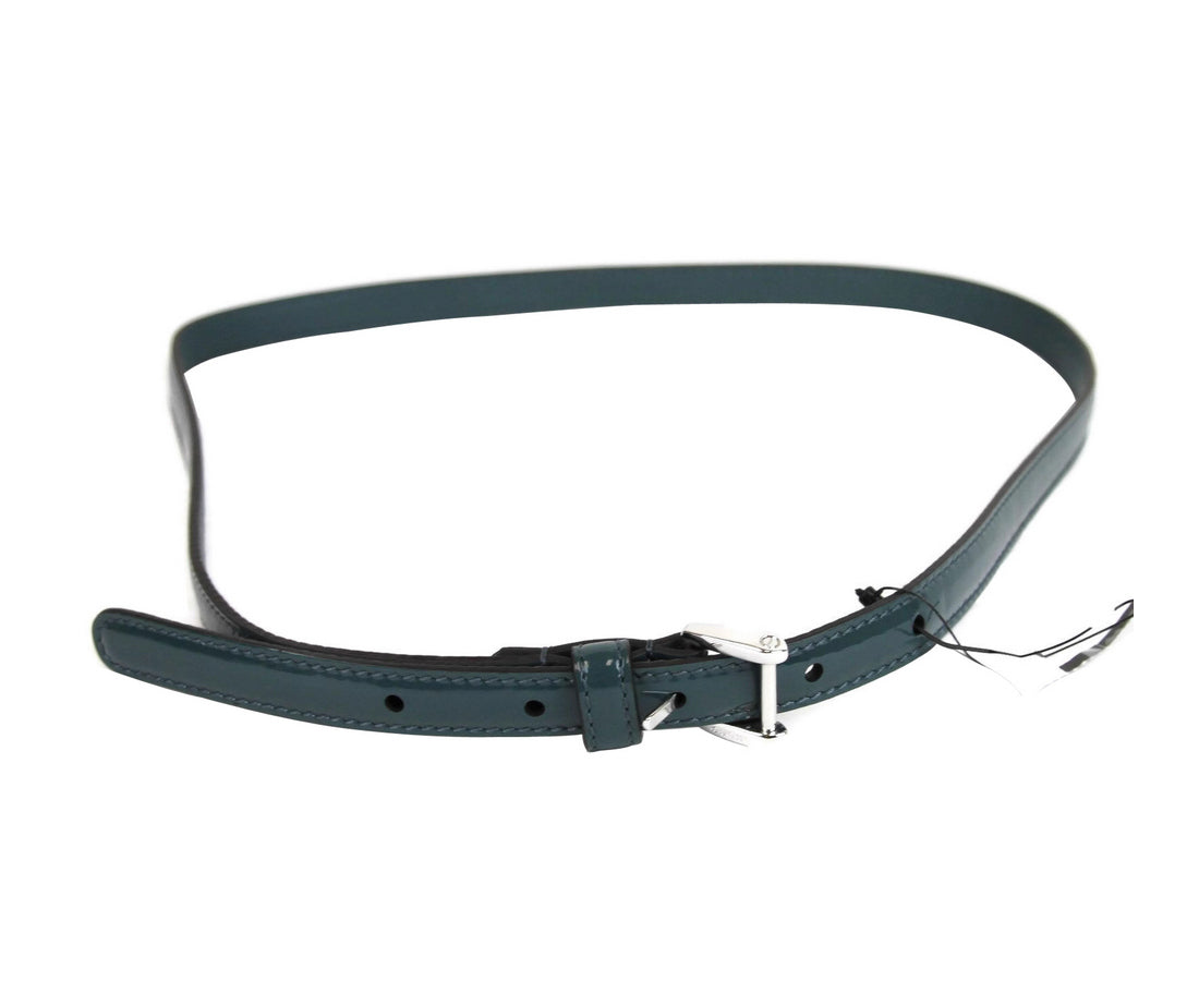 Gucci Women's Patent Leather Slim Buckle Belt