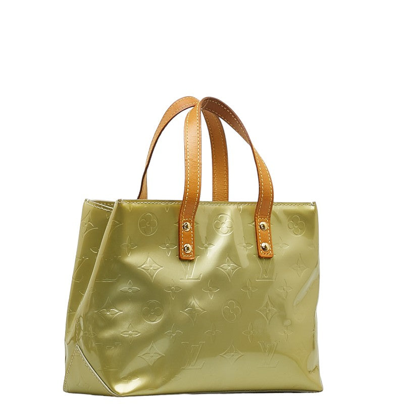 Louis Vuitton Monogram Vernis Reed PM Handbag M91145 Grey Silver Patent Leather  Louis Vuitton