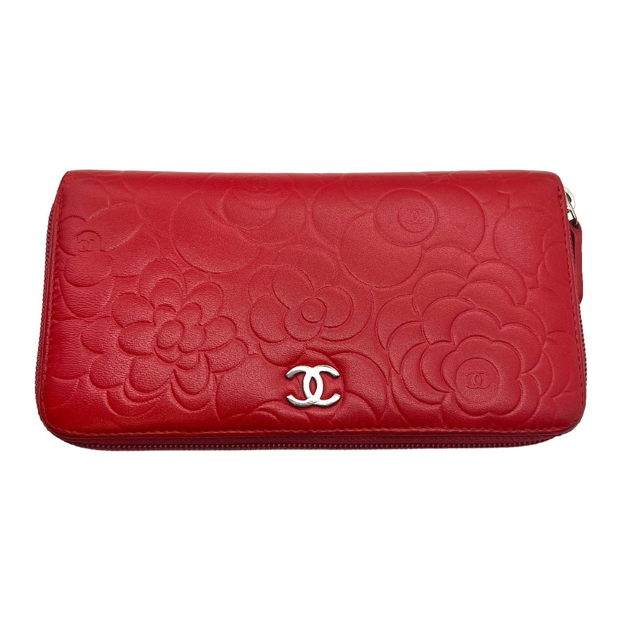 Luxury Chanel Red Camellia Wallet