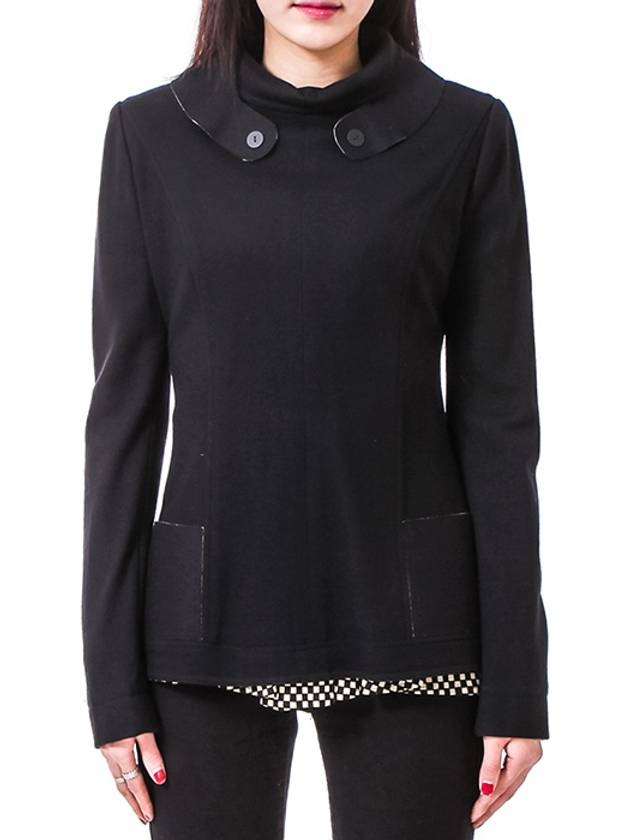 Luxury Fendi Women's Wool Jacket Black