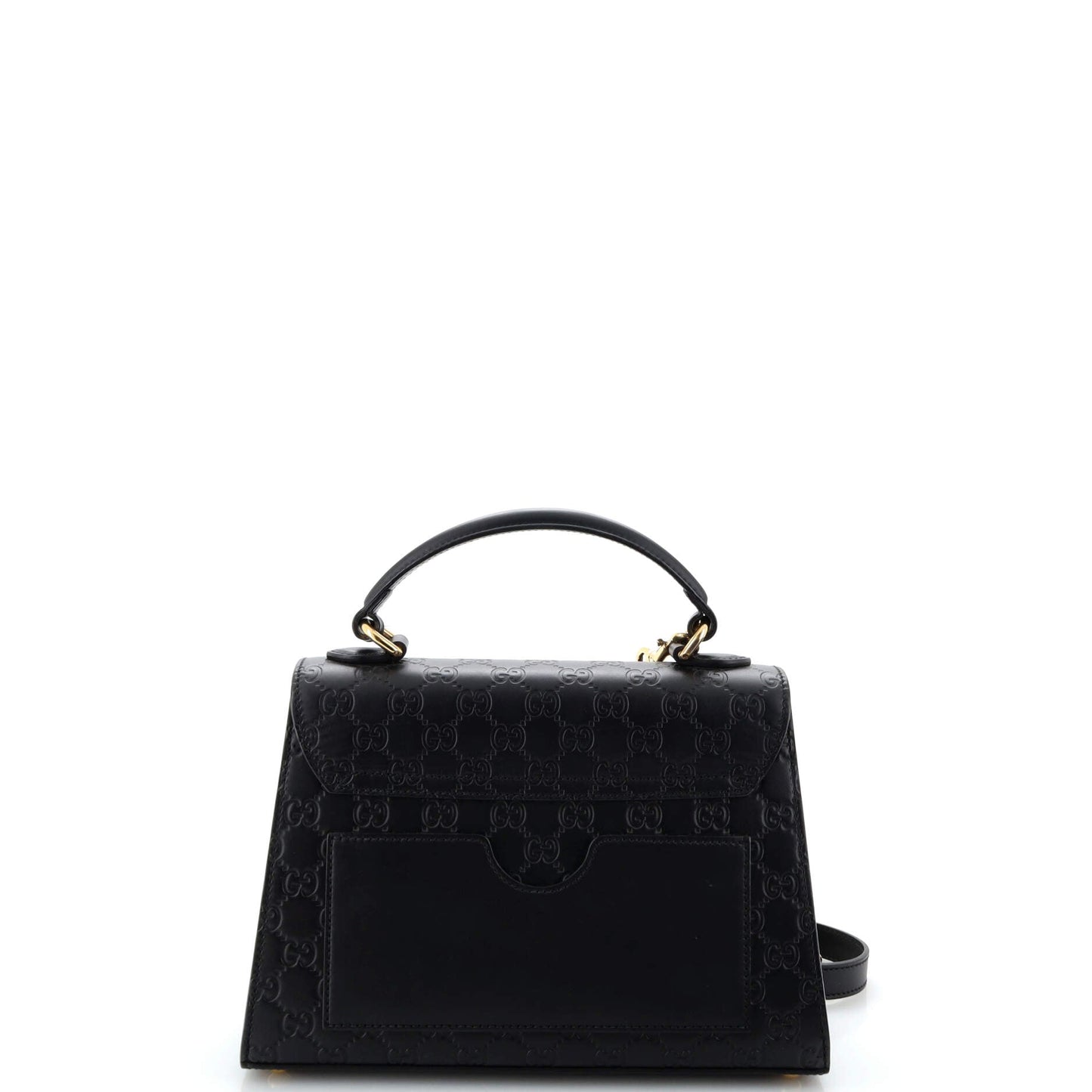 Padlock Top Handle Bag Guccissima Leather Small