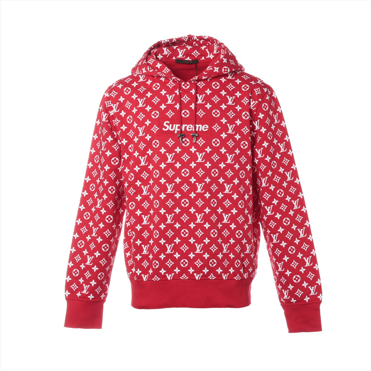 Louis Vuitton x Supreme 17AW Cotton x Leon Parker L Men Red HDY91WJIU Monogram Box Logo