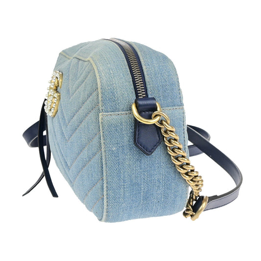 Luxury Gucci Trending 2025 Gg Marmont   - Jeans Shoulder Bag ()