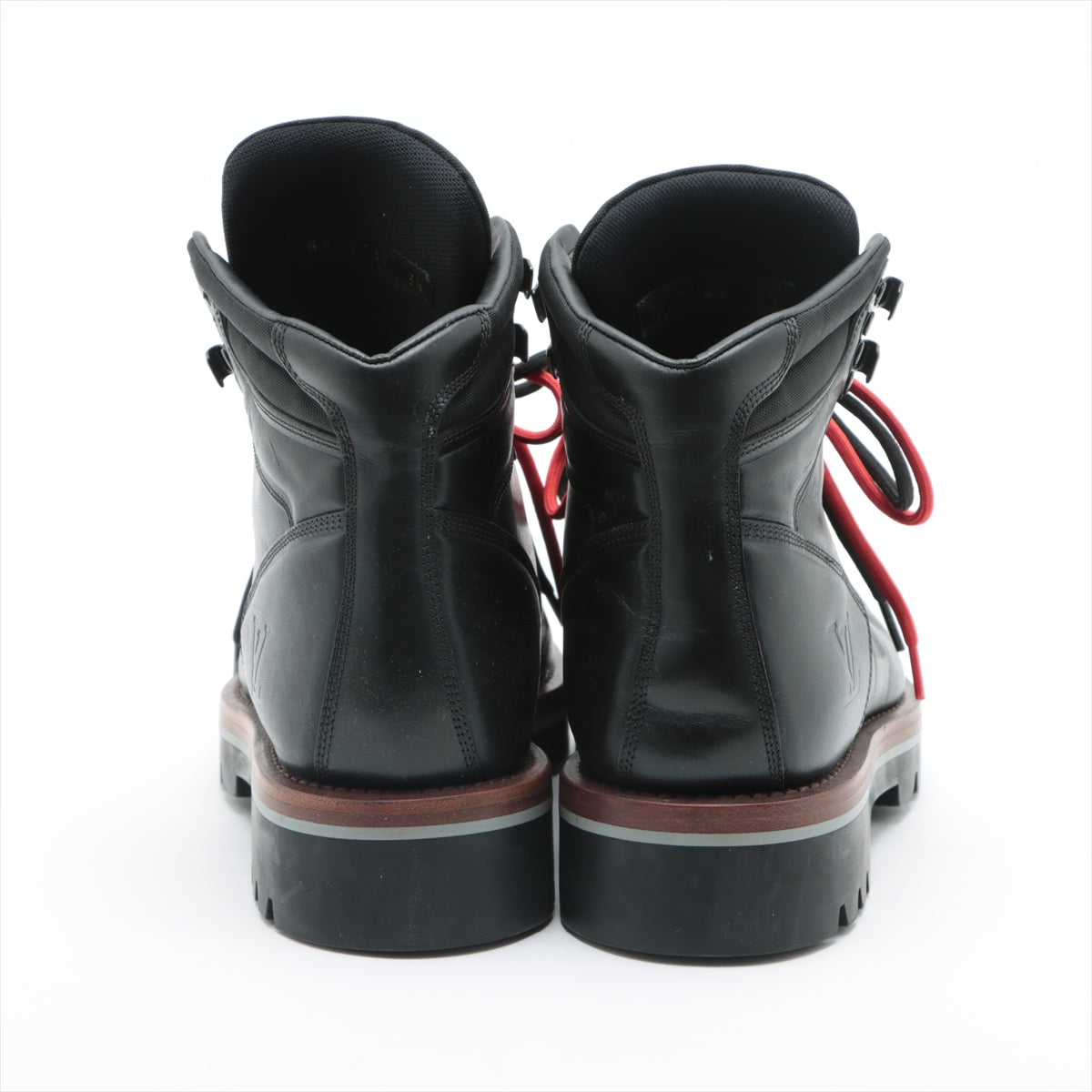 Louis Vuitton 19 Years Leather Boots 5 1/2 Men Black Alpinist Line BM0159