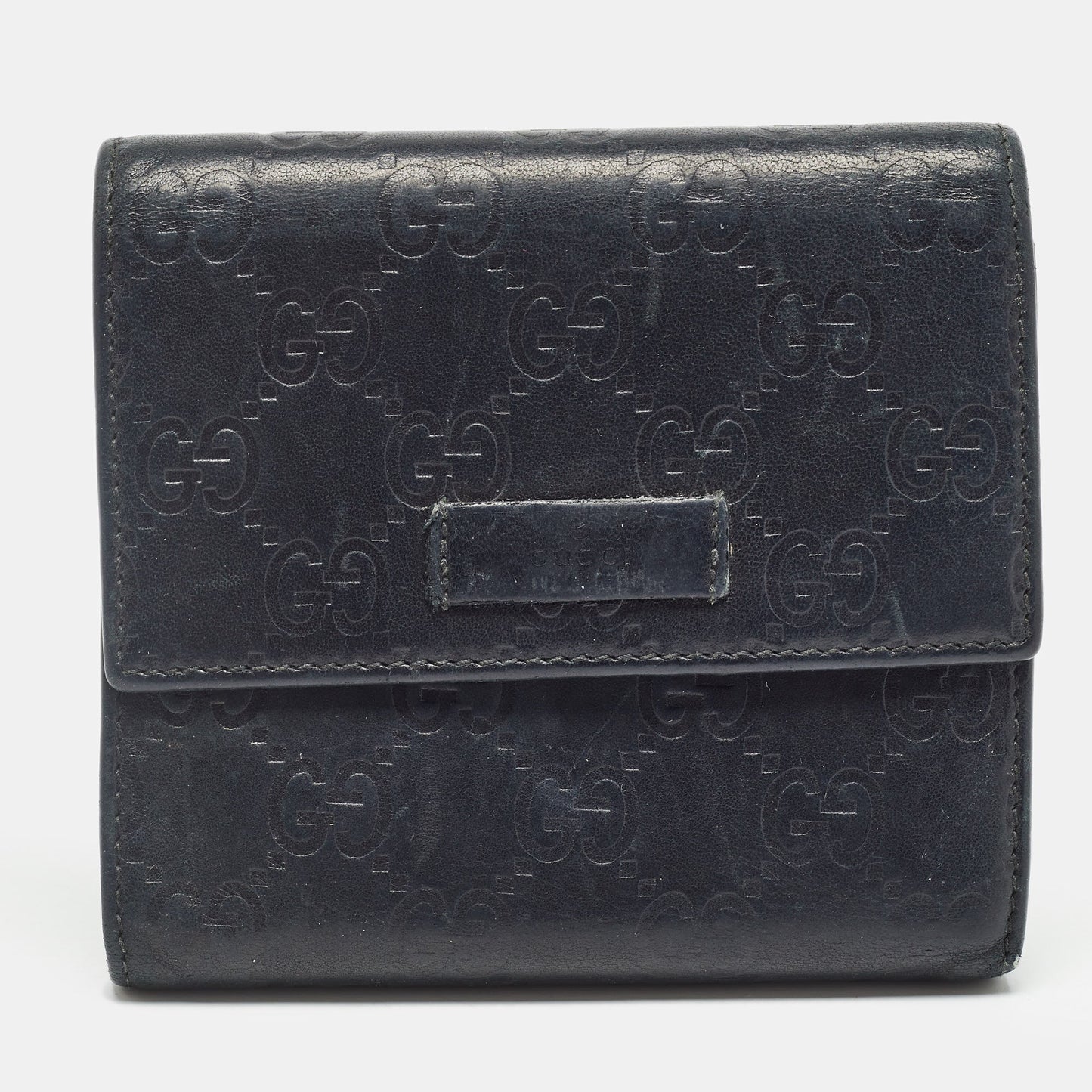 Luxury Gucci Trending 2025 Black MicroLuxury Gucci Trending 2025ssima Leather Logo Trifold Wallet