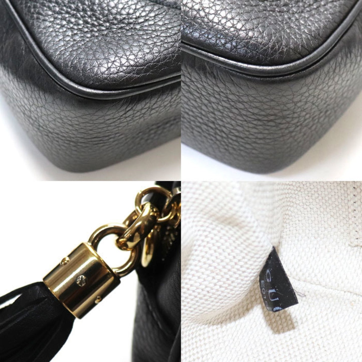 Luxury Gucci Trending 2025 Soho  Leather Shoulder Bag ()