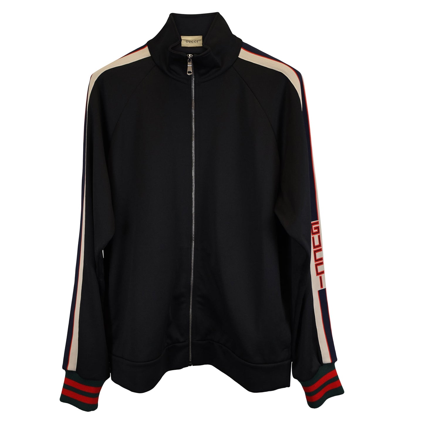 Luxury Gucci Trending 2025 Technical Jersey Jacket in Black Polyester