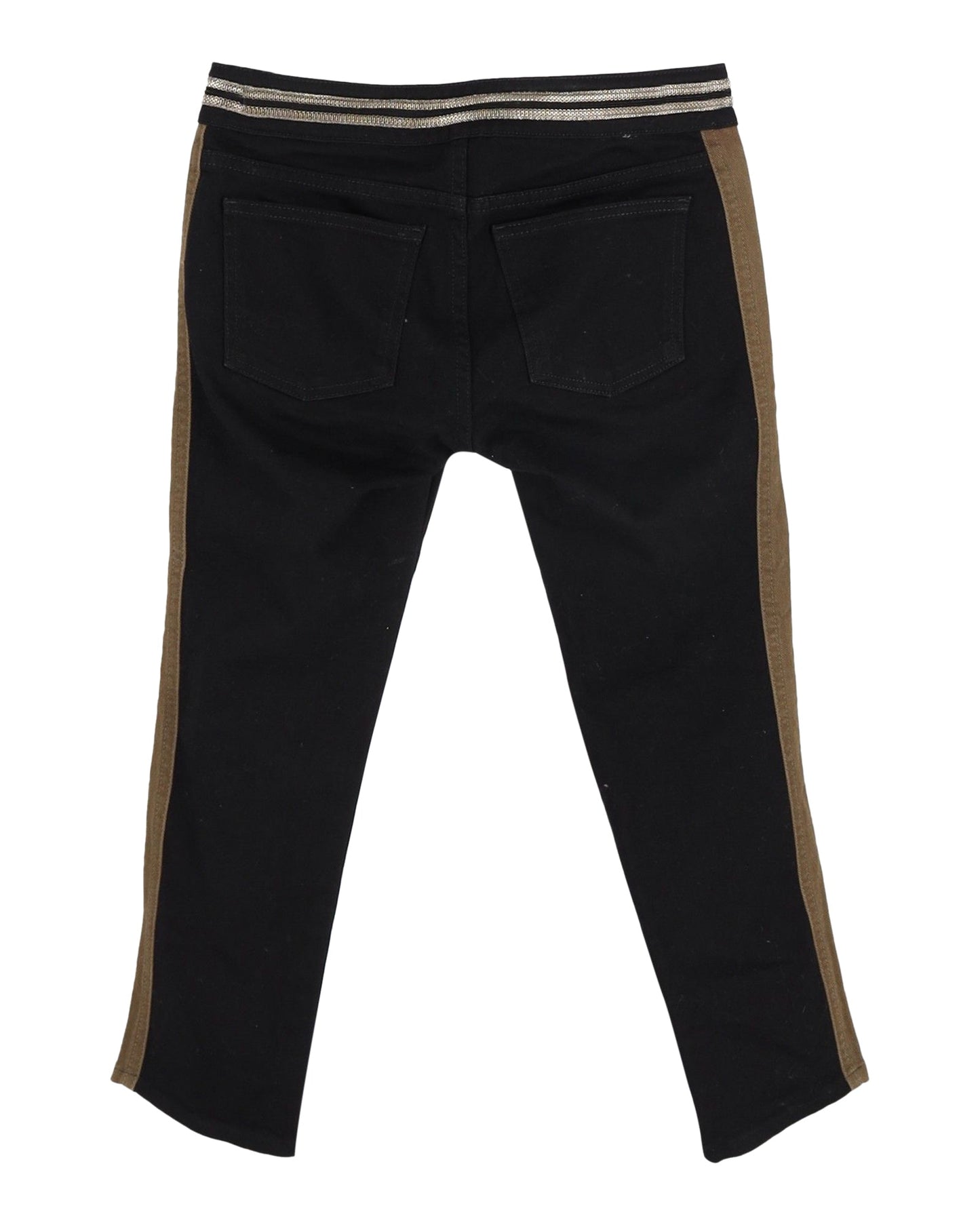 Luxury Gucci Trending 2025 Side Stripe Jeans in Black Cotton