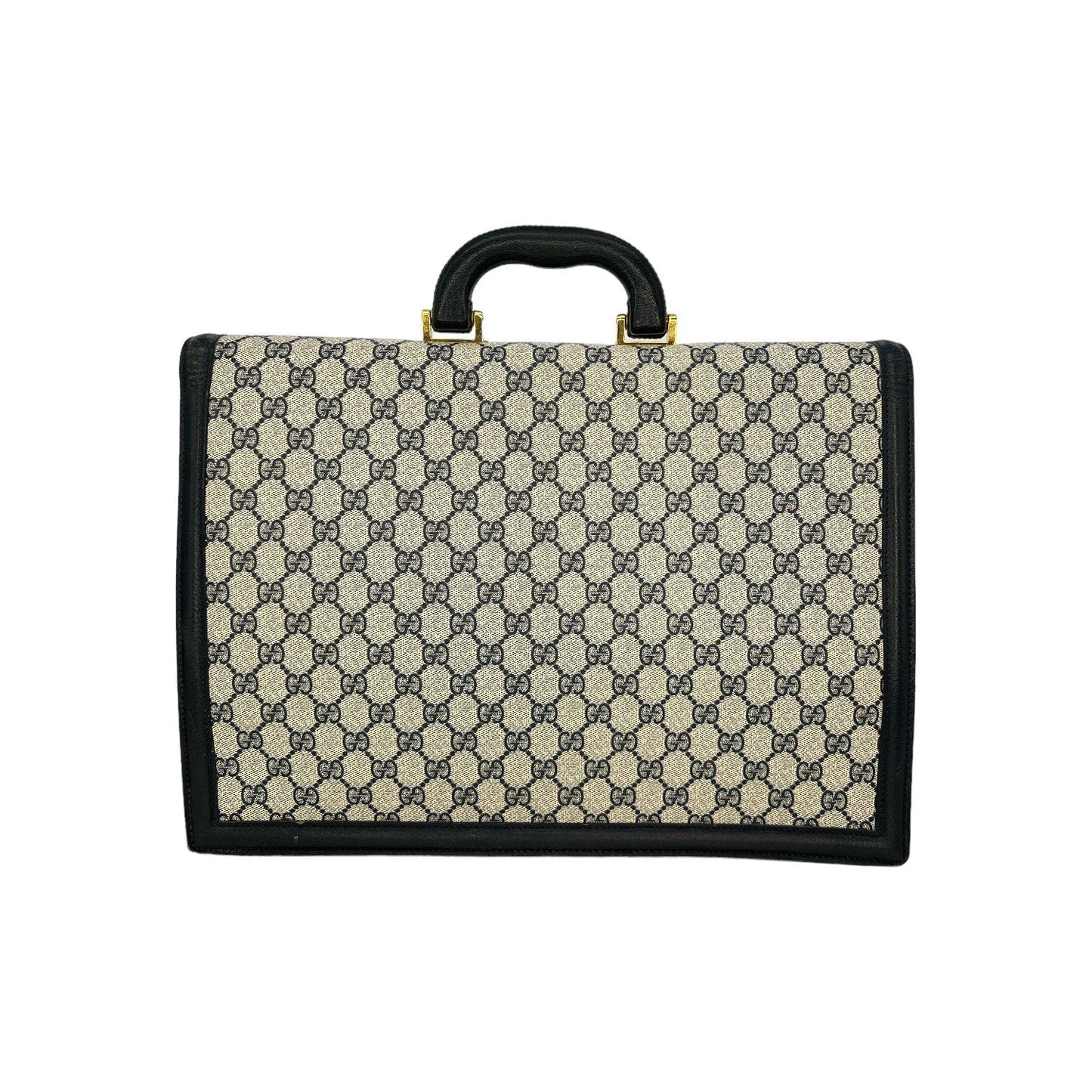 Luxury Gucci GG Plus Navy Blue Briefcase Portfolio