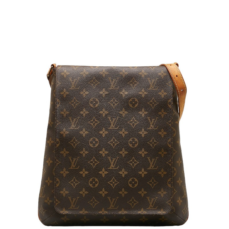 Louis Vuitton Monogram Muset Slipper Shoulder Bag M51256 Brown PVC Leather  Louis Vuitton