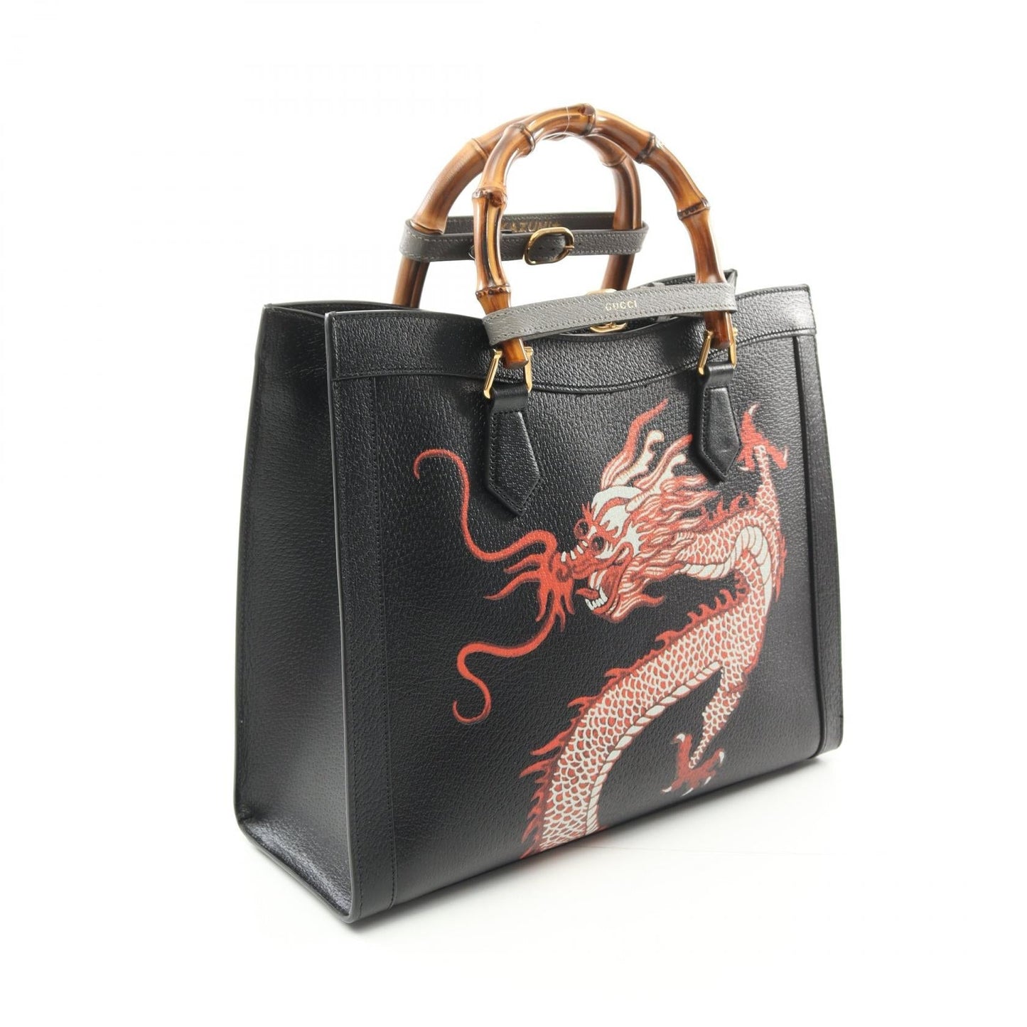 Gucci Diana Bamboo Medium Leather Tote Bag
