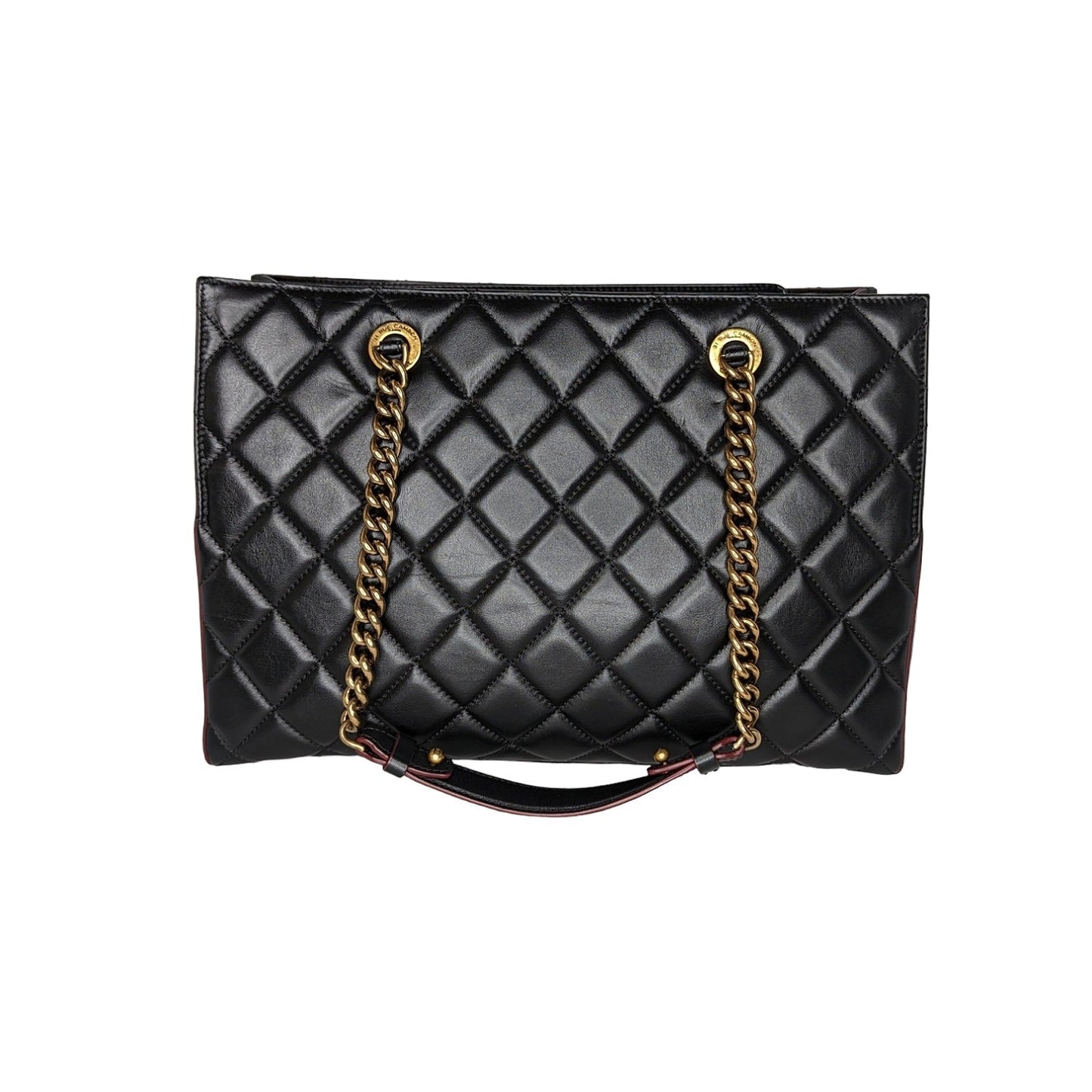 Luxury Chanel Black Quilted Calfskin Perfect Edge Tote