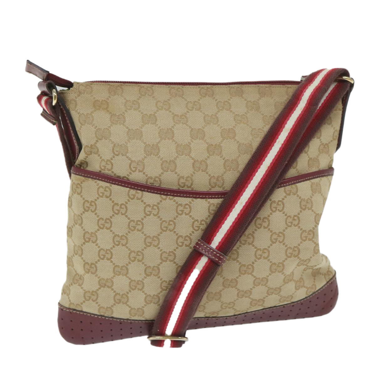 Luxury Gucci Trending 2025 Sherry  Canvas Shoulder Bag ()
