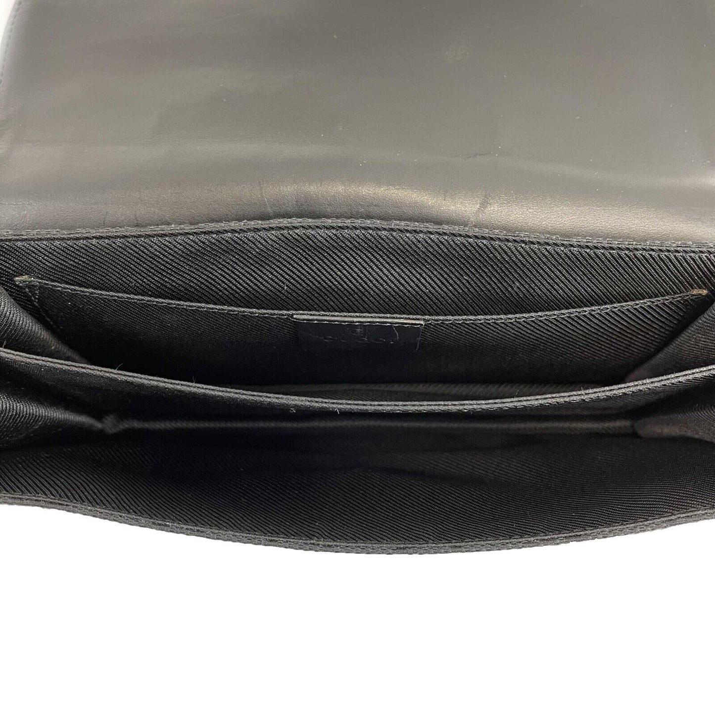 Luxury Gucci - Black GG Monogram Canvas Shoulder Bag