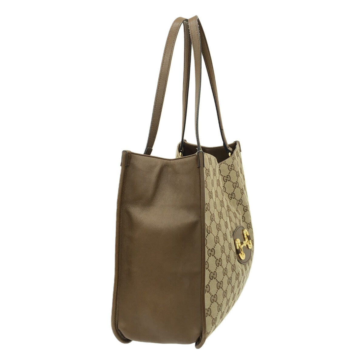 Luxury Gucci Trending 2025 Horsebit  Canvas Tote Bag ()