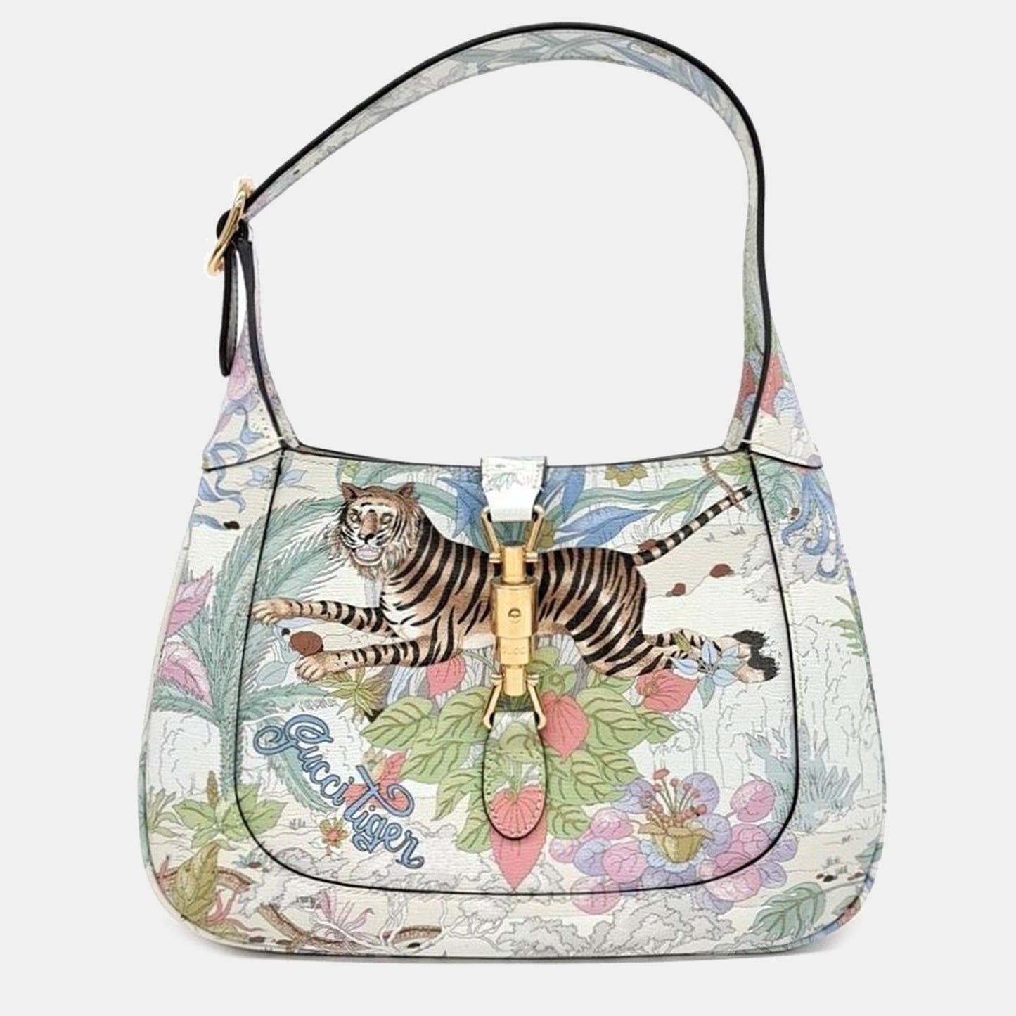 Luxury Gucci Trending 2025 Jackie 1961 Tiger Small Hobo Bag
