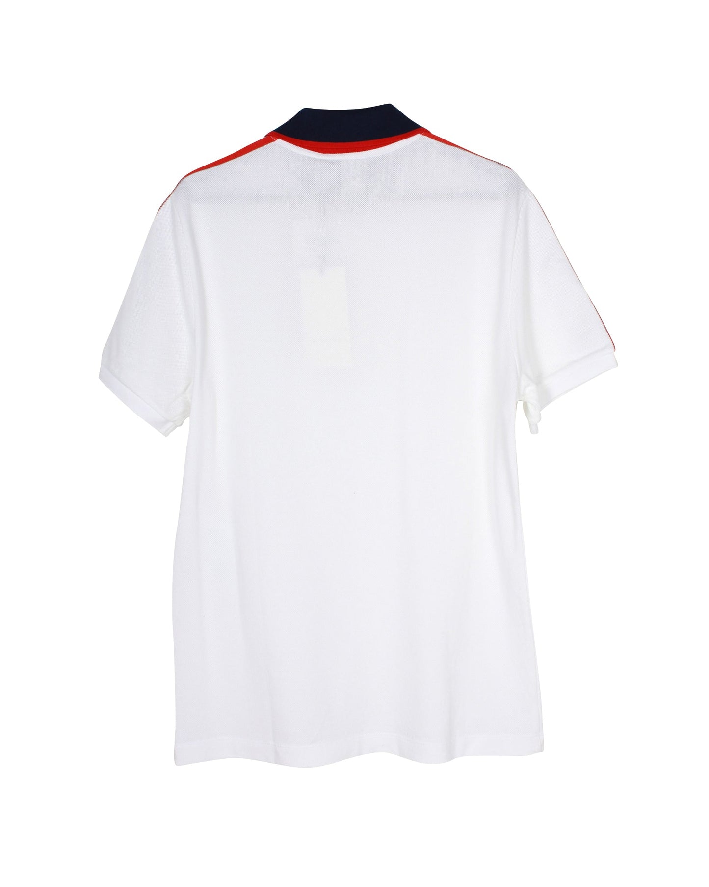 Gucci Polo with Logo Stripe in White Cotton