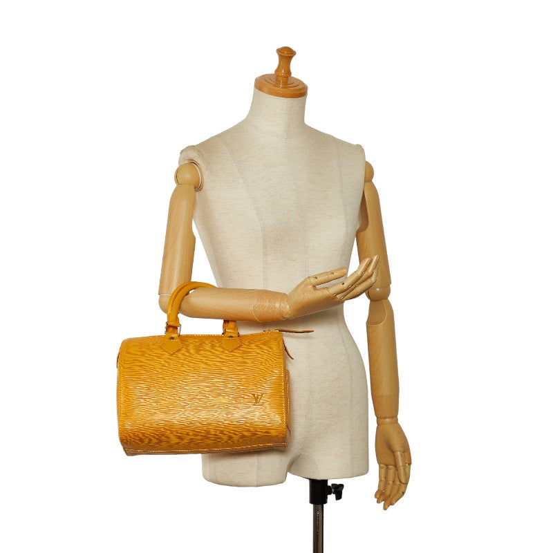 Louis Vuitton Epi Speedy 25 Handbag M43019 Tasili Yellow Leather  Louis Vuitton