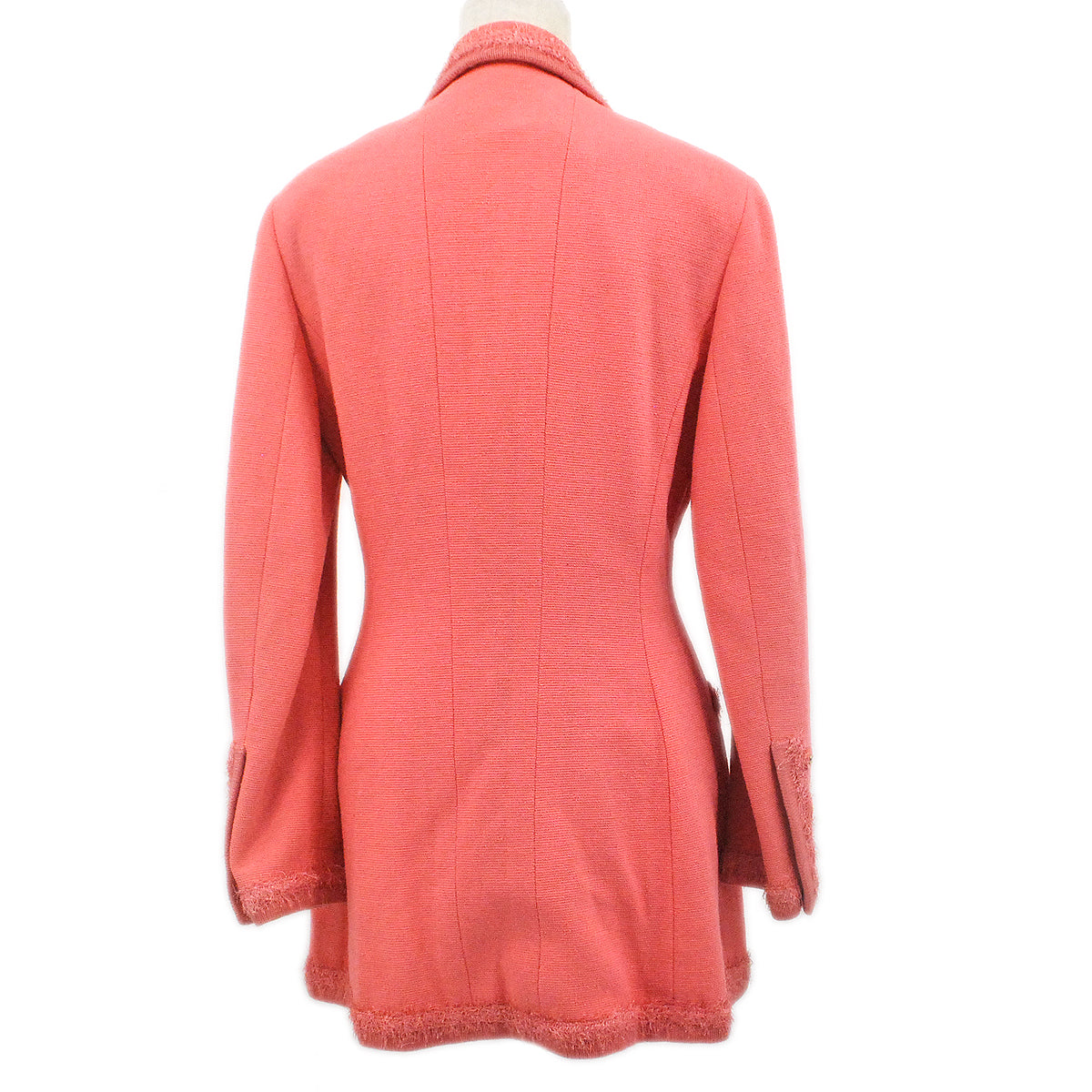 Luxury Chanel Fall 1994 frayed-detailed single-breasted blazer #40