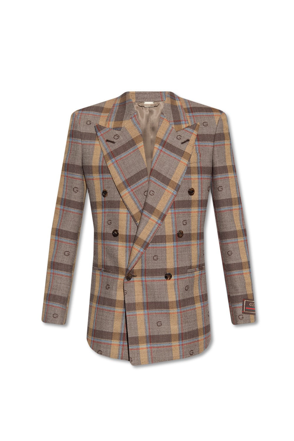 Luxury Gucci Trending 2025 BROWN CHECK BLAZER