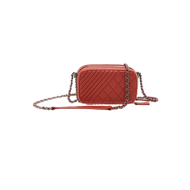 Luxury Chanel Coco Boy Camera Bag Quilted Leather Mini