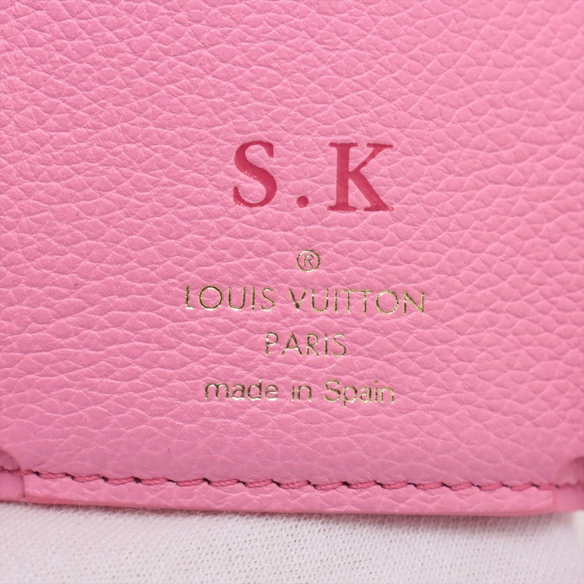Louis Vuitton  Portfolio Mini Locksmith Pink Compact Wallet M82436 Initial Insert