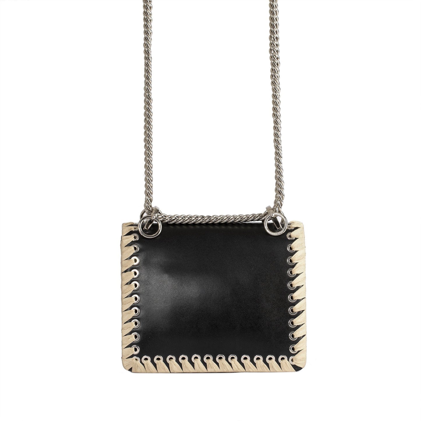 Fendi Kan I Ribbon Whipstitch Small Shoulder Bag