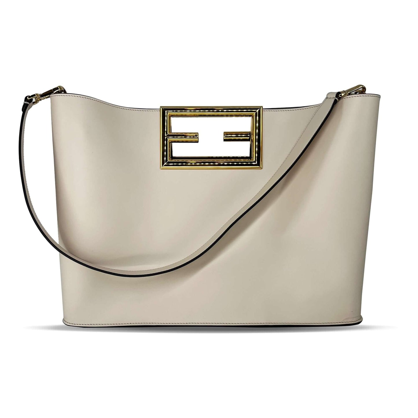Luxury Fendiway tote bag off-white