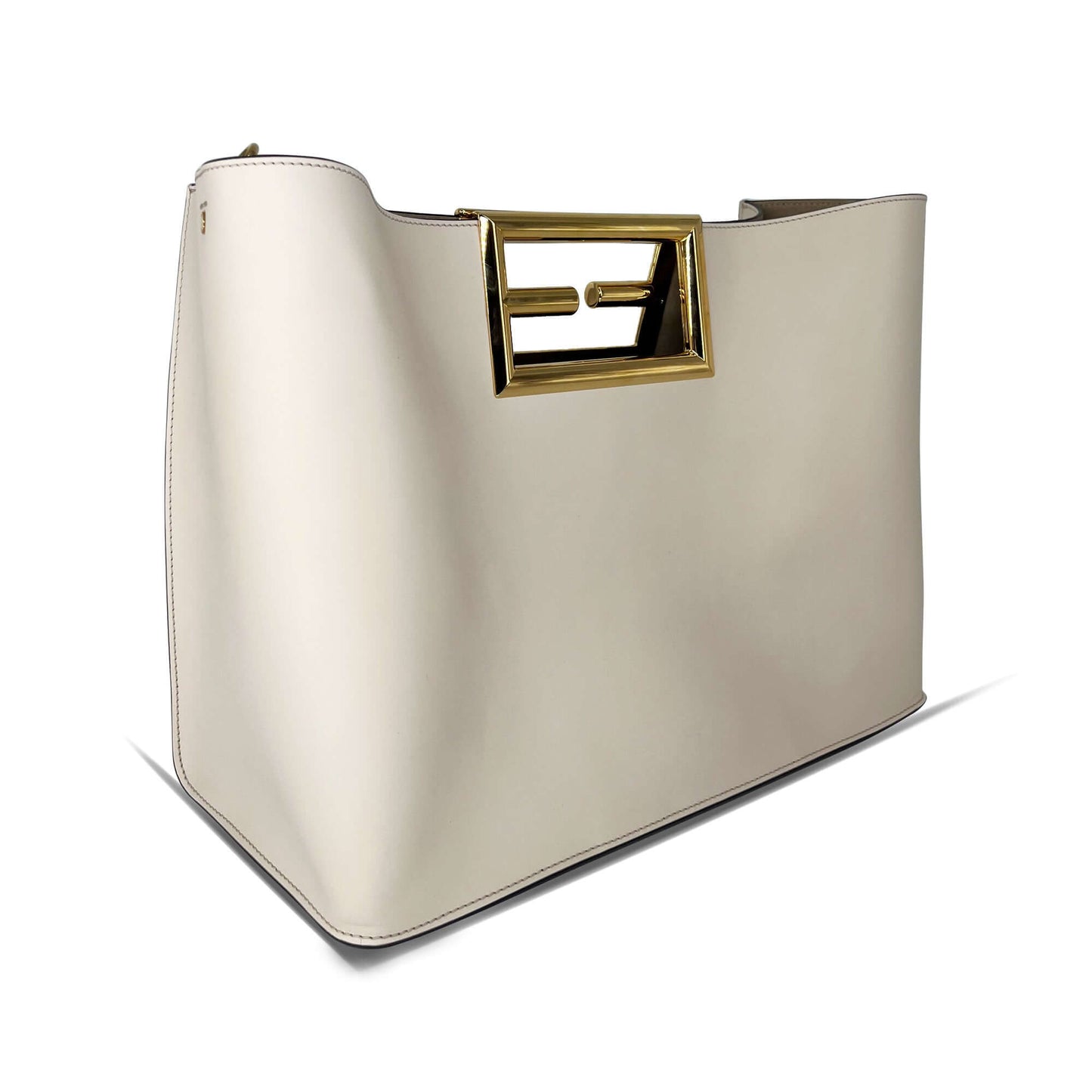Luxury Fendiway tote bag off-white
