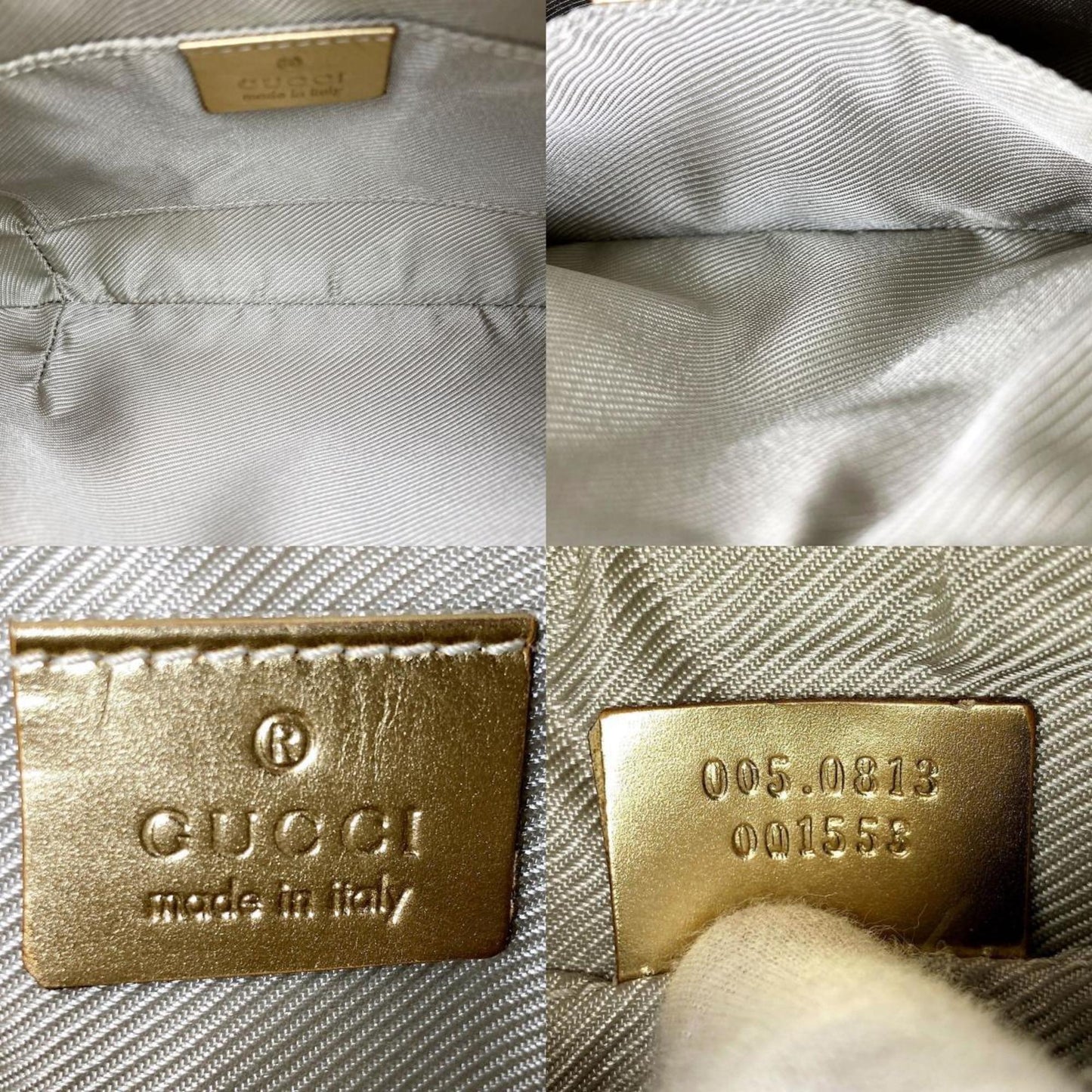 Gucci Hobo  Canvas Shopper Bag ()