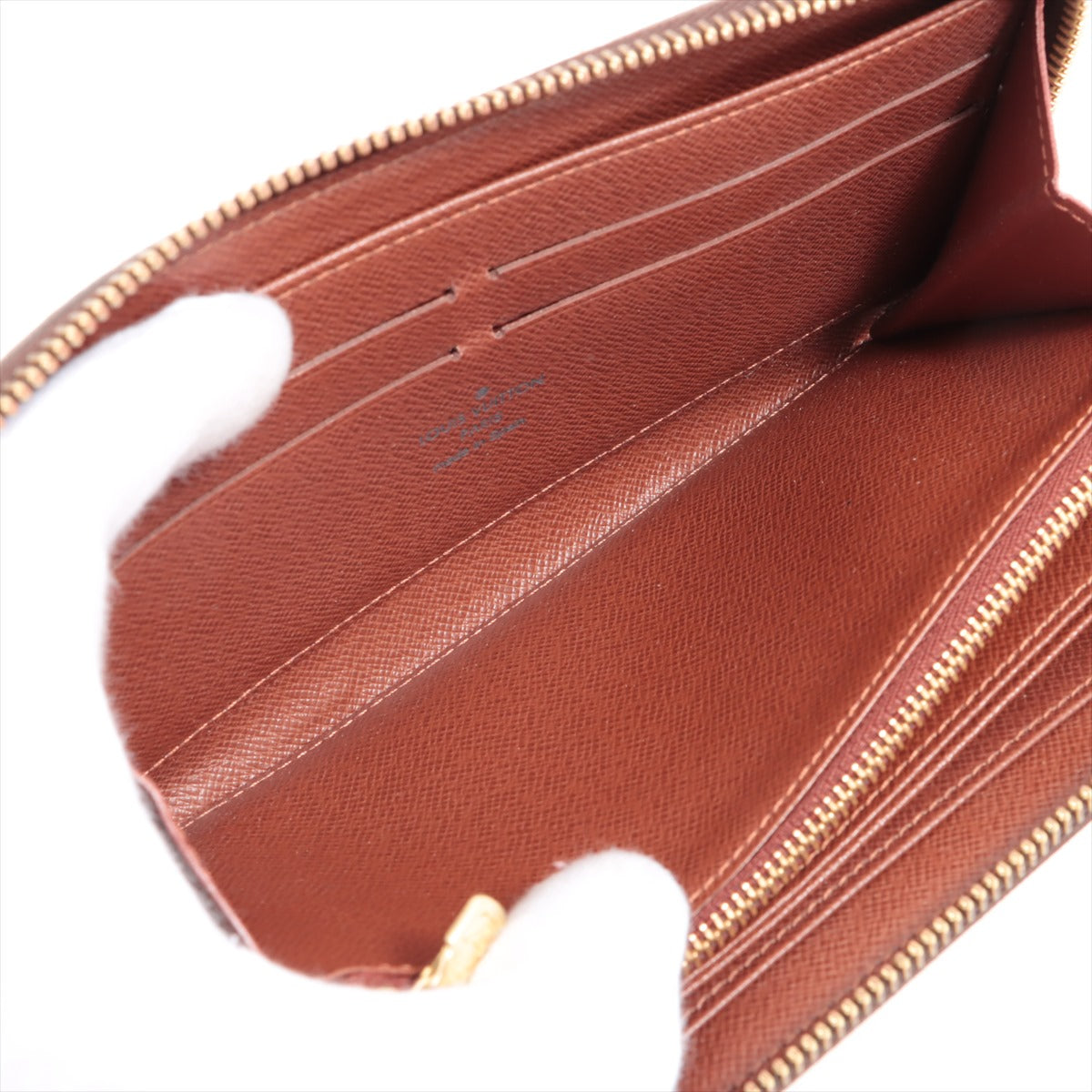 Louis Vuitton Monogram  Wallet M60017 Brown Round Zip Wallet